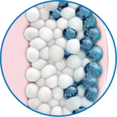 Fat layer with crystallized fat cells